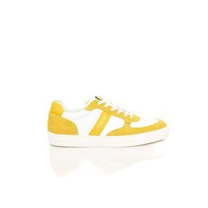 Cerruti 1881 Yellow Cowhide Men Men's Sneaker